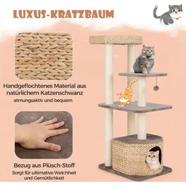 Costway Kratzbaum 131 cm braun