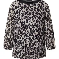 s.Oliver Plissierte Bluse mit All-over-Print - 34