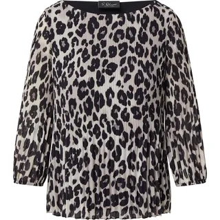 s.Oliver Plissierte Bluse mit All-over-Print - 34