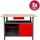 Kreher Werkbank 2tlg. Metall 120 x 60 x 85 cm rot abschließbar