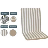 Gartenauflage Hochlehner (LBH 120x50x5 cm) - braun - LBH 120x50x5 cm