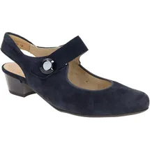 ARA Catania Sling Pumps dunkelblau Velour 12-63613 für Damen, blau, Größe 35 EU / 2,5 UK