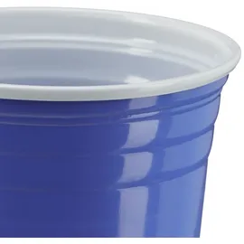Relaxdays Plastikbecher 0,473 l Blau 200 St.