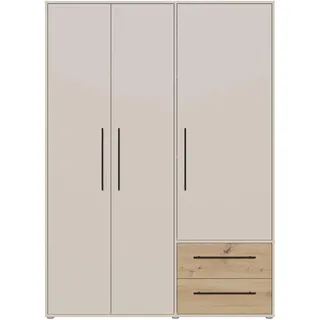 Forte Drehtürenschrank Mokkaris 144,4 x 200,1 x 58,8 cm Beige