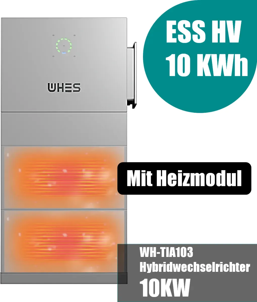 WHES PowerPod Agave-TH dreiphasiges Hochspannungs-Hybrid-All-in-One-BESS 10KW/10KWh mit Heizmodul