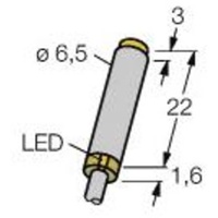 Turck Sensor nicht bündig NPN, Schließer NI3-EH6,5K-AN6X