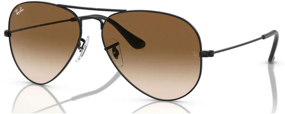 Ray-Ban Aviator schwarz/braun