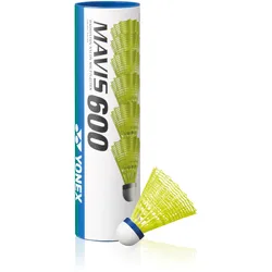 Yonex Badmintonbälle Mavis 600 Nylon gelb Dose 10x6er im Karton