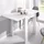 Dmora Dbli ausziehbarer Tisch 79/134 x 67 x 79 cm Weiß