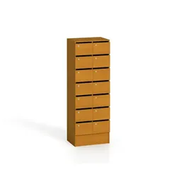Schrank mit Postfächern, 14 Fächer, Kirschbaum