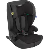 Graco EnergiTM i-Size R129 Kindersitz, Autositz vorwärtsgerichtet ab 15 Monaten bis ca. 12 Jahre (76-150 cm), 5-Punkt-Gurtsystem, ISOFIX und Tether, Installation mit Fahrzeuggurt, schwarz, Midnight