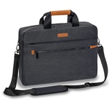 Pedea Laptoptasche Elegance Pro Notebook-Tasche 15,6 Zoll (39,6 cm Umhängetasche mit Schultergurt und Tablet-PC Fach bis 11 Zoll (27,96 cm), Grau