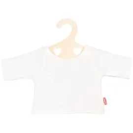 Heless 1956 T-Shirt weiß auf Kleiderbügel, Größe 28-35 cm
