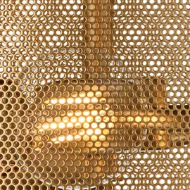 Searchlight Fishnet 3Leuchtmittel 45x21 cm goldfarben