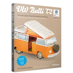 Franzis Verlag VW Bulli T2, Fahrzeugmodell, Karton, Orange, Weiß