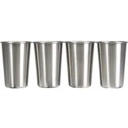 McKINLEY Geschirr Becher Edelstahl-Becher Set, SILBER, 1