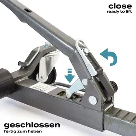 XPOtool Rangierheber 2er Set bis je 566 kg Wagenheber bis 30 cm Reifenbreite Rangierhilfe mit Rollen