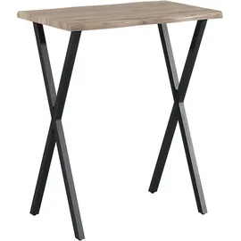 Hti-Living Thekentisch mit Baumkante 100 x 60 x 120 cm Beige