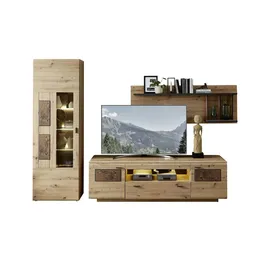 U N O Sports Livetastic Wandkombination Madera II ¦ holzfarben ¦ Maße (cm): B: 300 H: 201 T: 47.0