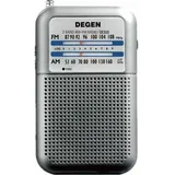 DE-333 Mini-Taschenradio, Transistorradio mit FM-Taste und Signalanzeige, auswechselbare Batterie (AAA)