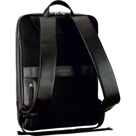 LEONHARD HEYDEN Montreal Business-Rucksack Leder 44 cm Laptopfach schwarz