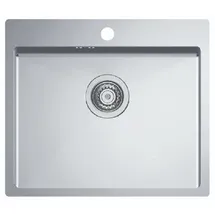 alveus cz Quarto Edelstahl rechts Einbauspüle Handbetätigung 550 x 480 mm