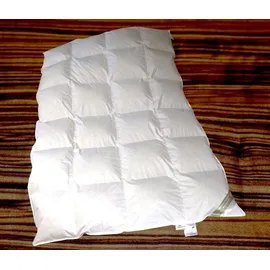 Betten Hofmann Classic Kassetten Daunenbett Daunendecke 4x6 155x220 cm 1260 g 100% neue Daunen - Weiß