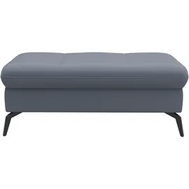 sit&more Polsterhocker Amica mit Stauraum 102 x 47 x 69 cm Blau/Grau