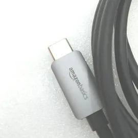 Amazon Basics USB-C-auf-DisplayPort-Kabel, Aluminium, 1.8 m, Grau