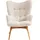 Kare DESIGN Sessel Vicky Stoff Beige Ecru