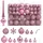 vidaXL 111-tlg. Weihnachtskugel-Set Rosa Polystyrol