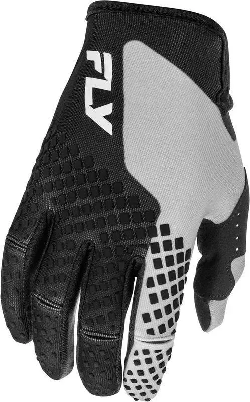 Fly Racing Kinetic Youth Handschuhe Schwarz Grau - YS