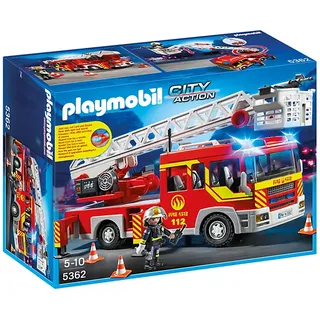 Playmobil City Action Feuerwehr-Leiterfahrzeug mit Licht und Sound 5362