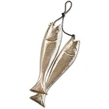 Mirabeau Dekofigur Deko-Fische 2er Set Sardine ́s silber silberfarben