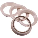 4X Zentrierringe 72,5 x 57,1 mm beige Felgen Ringe Made in Germany
