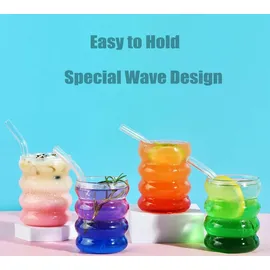 luxuskollektion Gerippte Trinkgläser 0,35 l 4-tlg.