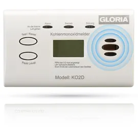 Gloria Kohlenmonoxidmelder KO2D mit Display B116xT40H72 mm
