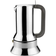 Alessi 9090 6 Tassen edelstahl/braun