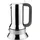 Alessi 9090 6 Tassen edelstahl/braun