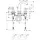 Hansgrohe Axor Carlton 3-Loch Waschtischarmatur Chrom / Gold