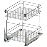 Prima-Online Auszugsunterschrank Unterschrankauszug Küchenauszug Schrankauszug Bodenschiene 150-600 mm 50 cm