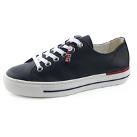 Paul Green Sneaker Leder für Damen, Frauen Low-Top Sneaker,Sportschuhe,Freizeitschuhe,Turnschuhe,Laufschuhe,schnürschuhe,schnürer,Halbschuhe,Blau (JA),38.5 EU / 5.5 UK