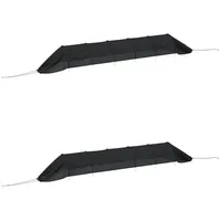 VidaXL Netztunnel 2 Stk. Schwarz Stahl und Polyethylen Vidaxl