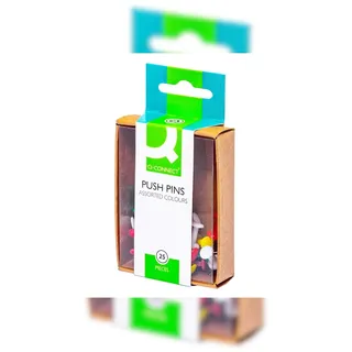 None Q-Connect® KF02029 Pinnwand-Nadeln - 25 Stück sortiert
