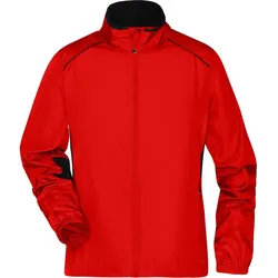 Damen Performance Laufjacke "JN475" - L - tomato/black