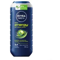 NIVEA Men Energy 24h Fresh Effect 3in1 für Männer, pH-hautneutral, Flasche,