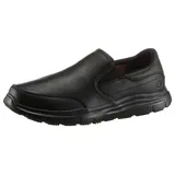 SKECHERS Herren Flex Advantage Sr Bronwood Slip On Sneaker, Black Leather, 44 EU