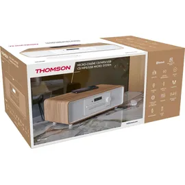 Thomson Micro-Kompaktanlage MIC301IBT - Weiß/Braun