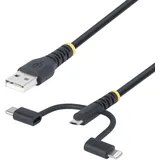 Startech USB auf Micro-USB 1,0 m Schwarz