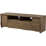 MASSIVMOEBEL24.DE TV-Board Mango 178x48x58 braun geölt / sandgestrahlt PURE MANGO #122